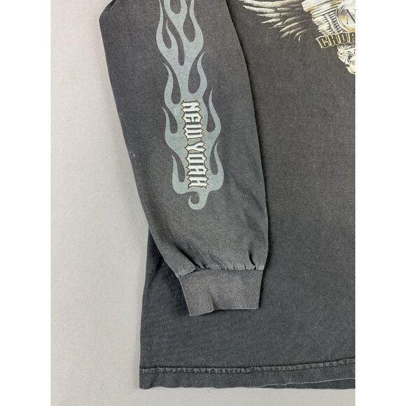 Rare Vintage Y2K Orange County Choppers New York Flames Faded Longsleeve XL Tee - Picture 5 of 15